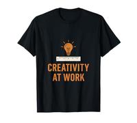 Creativity at Work Ruler and Light Bulb Graphic T-Shirt