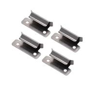 Creativity Ender 3 Glass Bed Clips 4 Pcs, 3D Printer 7mm Stainless Steel Silver Bed Clips 3D Bed Clamps for Ender 3 Pro, Ender 3 V2, Ender 3S, Ender 5 Pro, CR-20 Pro, CR-10S Pro Heated Bed Platform