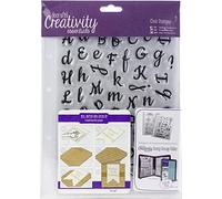 Creativity essentials A5 Clear Stamp Set 67 Pieces - Script Alphabet
