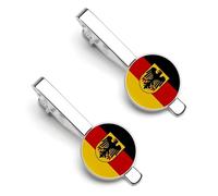 Creativity Federal Republic of Germany National Flag Tie Clips for Men Tie Tack Pins Necktie Bar for Men Business Party Wedding Daily Life Gifts