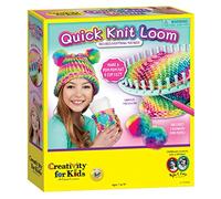 Creativity for Kids 1793000 Quick Loom Knitting for Beginners, Pom Pom Hat & Accessories