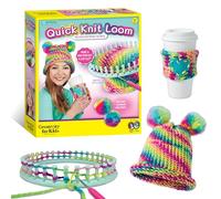 Creativity for Kids 1793000 Quick Loom Knitting for Beginners, Pom Pom Hat & Accessories
