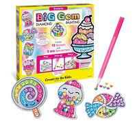 Creativity for Kids Big Gem Diamond Painting Kit - Create Your Own Sweets Stickers Diamond Arts and Crafts for Kids, Stickers and Suncatchers - Sweets Diamond Art for Kid
