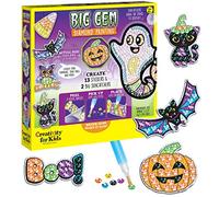 Creativity for Kids Big Gem Diamond Painting Kit - Halloween Stickers and Suncatchers - Halloween DIY Crafts for Kids, Halloween Activities and Gifts for Kids Ages 6-8+