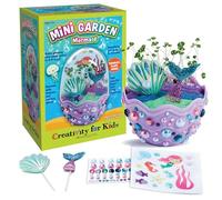 Creativity for Kids Mini Garden Mermaid Kit - Grow Your Own Chia Seed Garden in 3-5 Days with Colorful Sand, Stickers, Sparkly Pearls & Mermaid Figurines Under the Sea Gardening Craft for Kids Ages 6+