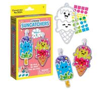Creativity for Kids Sticker Sun Catchers Mini Craft Kit: Create 2 Sunsmiths - Kids Socks and Gifts for 3-4 Years, Arts & Crafts for Kids, Window for Children