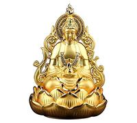 Creativity Guan Yin Buddha Statue Figurine, Meditating Double Sided Quan Yin Sculpture Ornament, Kuan Yin Statue, Best Chinese Feng Shui Gifts, Home Car Decoration With Anti