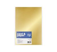 Creativity Inspired Basic Gold A4 170gsm Card Pack, 50 Sheets One-Sided for Crafting, Children Art Activities & Scrapbooking, Ideal for Hobbyists and Professional Crafters, Adults & Kids