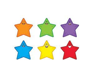 Creativity Inspired Classic Accents Trend Stars, 36 Pieces, Assorted Colours, Teaching Spelling & Rhyming, Ideal for Classrooms, Schools & Display Boards