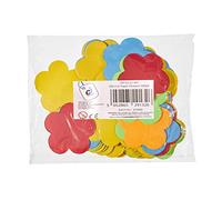 Creativity Inspired Die Cut Paper Flowers, 80mm Wide, 500pcs, Pre-Cut, Assorted Colours, Flower Making, Ideal for Hobbyists and Professional Crafters, Adults & Kids
