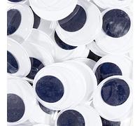 Creativity Inspired Wiggly Eyes, Peel & Stick, 60 Pieces, Black & White, 40mm Diameter, Children Craft Activities & Scrapbooking, Origami, Ideal for Hobbyists and Professional Crafters, Adults & Kids