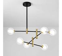 Creativity Iron Geometric Chandelier -Nordic Post-Modern Modern Personalized Ceiling Lamp,Suitable for The Master Bedroom Dining Room Living Room Lighting Lamp,White + White