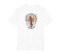 Creativity is Intelligence Having Fun Inspirational T-Shirt, Men's Big and Tall, White, 4X Tall