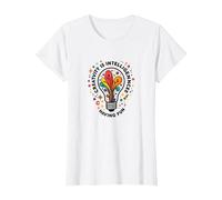 Creativity is Intelligence Having Fun Inspirational T-Shirt, Women, White, XL
