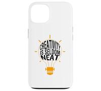 Creativity Is Seldom Neat Light Bulb Idea for Crafters Case for iPhone 13