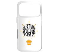 Creativity Is Seldom Neat Light Bulb Idea for Crafters Case for iPhone 17 Pro