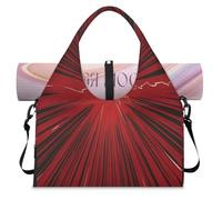 Creativity Lightning Pattern Sports Duffle Bag with Shoe Compartment Weekend Overnight Bags Tote Cabin Luggage Bag for Gym Yoga Travel