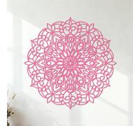 Creativity Mandala of or Paper Cutting Wall Vinyl Sticker Decor 67.2x67.2cm Self Adhesive Pink