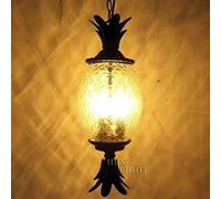 Creativity Pine Light Pendant Light Island Ceiling Lighting Indoor Design Lamp Dining Table Chaner Metal and Glass Lampshade Hanging Light Fixture,Chaner