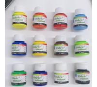 Creativity Point 12 Colour Fabric Paint Set - 25ml per Bottle (Total 300 ml) - Permanent Textile Paint for DIY Clothes, Shoes, Bags, Canvas & More, Exelent Covering Power, High Purity