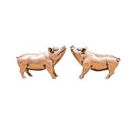 CreatoHundreds 2x Brass Figurines Decorative Statues Metal Vintage Crafts
