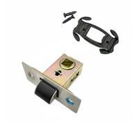CreatoHundreds Door Lock Repair Kit Latch Holder Fixing Base Bracket Retainer Core Mount Reinforced PVC Aluminum Alloy Construction Stable mounting Point Suitable, 25MM, Bolt