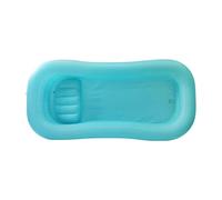 CreatoHundreds Inflatable Bathtub for Adults with Double Valve Large Size and -Friendly PVC Material Suitable for Cleansing in Bed Do, Sky Blue