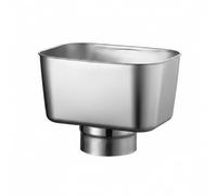 CreatoHundreds Roof Stainless Steel Collector Rainwater System High Capacity Smooth Square Shape Suitable for Commercial Buildings, Round Outlet Diameter 102mm for PVC 110mm
