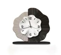 CreatoHundreds Wall Clock Decorative Analog Table Clock Desk Clock Sculptural Timepiece With Three Hand Movement And Easy To suitable for living room office bedside, 30cm 12 Inch, Flower