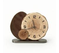 CreatoHundreds Wall Clock Decorative Analog Table Clock Desk Clock Sculptural Timepiece With Three Hand Movement And Easy To suitable for living room office bedside, 30cm 12 Inch, style to 3
