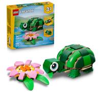 Turtle with a Water Lily Flower