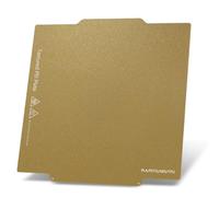 Creator 5 Build Plate Double Sided Textured Board PEI Sheet Removable Heated Bed Excellent Adhesion Flexible Spring Steel Plate for FLASHFORGE Creator 5 Pro 3D Printer (Gold)