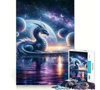 Creator Dragons Cosmos Jigsaw Puzzle 1000 Piece for Adults Stress Less Indoor Fun Home Enjoyable Night Play (50x75cm)