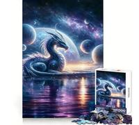 Creator Dragons Cosmos Jigsaw Puzzle 1000 Piece for Adults Stress Less Indoor Fun Home Enjoyable Night Play (50x75cm)
