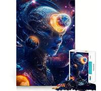 Creator of Worlds Jigsaw Puzzles for Adults 1000 Piece Recreational Game Clean Connection Pattern Assemble Table Accent (38x52cm)