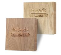 Creatorally 3mm Plywood Sheets, Laser Veneer Sheet for Engraving Cutting, 30x30 cm 12Pcs Craft Board for Engraver Machine Art Blank Ply Materials Planks (Black Walnut and Red Oak)