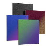 Creatorally 4 Pack Colored Plywood for Laser Cutting, 12x12x1/8 Inch (3mm), Dual-Sided Color-Shift Boards with Protective Film for DIY Crafts, Signs & Home Décor (4 Chameleon Colors)