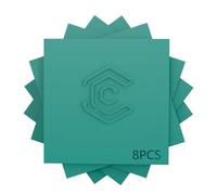 Creatorally 8 Pack Pre-Painted Colorued Plywood Sheets, 30x30cm x 3mm, 8 Colours Mixed Basswood, Ideal for Laser Cutting, Engraving, DIY Crafts, Ornaments, Models Making (Turquoise)