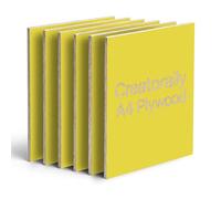 Creatorally Colored Plywood Sheets, 6pcs 297x210x3mm Laser Engraving Materials, A4 Colorful Basswood Board Ideal for DIY CNC Cutting Pyrography (Yellow)