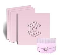 Creatorally Colored Plywood Sheets, Laser Cutter Wood Sheet 4pcs 300x300x3 mm, Colorul Basswood Board Engraving Materials for DIY CNC Cutting Wood Burning (Pink)
