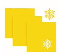 Creatorally Laser Acrylic Sheets 3mm, Engravable Perspex Sheet for Laser Cutting 30x30 cm, Coloured Plexiglass Panels Cut to Size, Plastic Opaque Craft Materials (3Pcs Yellow)
