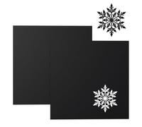 Creatorally Laser Acrylic Sheets 3mm, Engravable Perspex Sheet for Laser Cutting 30x30 cm, Coloured Plexiglass Panels Cut to Size, Plastic Opaque Craft Materials (2Pcs Black)
