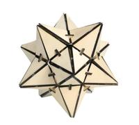 Creatorally Laser Cutting File, Engraving Slices Digital Files(3D Dodecahedron Puzzle)