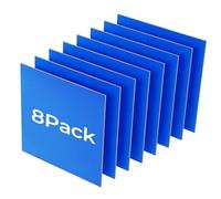 Creatorally Pre-Painted Basswood Craft Boards, 8 Pack 12x12x3mm (1/8”) Colored Plywood, Double-Sided, Ready to Use for DIY Crafts, Decorations & School Projects (Klein Blue)