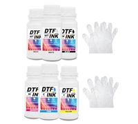 Creatorally Premium DTF ink Refill for Inkjet Printers, Transfer Ink Conversion Kit for PET Film Thermal Transfer Textile Printing Compatible with i3200, DX5/DX7, 5113, i4720, XP600 (5Colors, 1500ml)