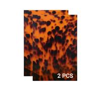 Creatorally Sheets Acrylic Sheets 2 Pack, Leopard Print 12"x8” 1/8” Thick Board for Signs, Laser Engraving
