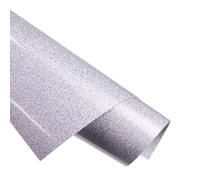 Creatorally Solid Glitter Heat Transfer Vinyl Roll - 12" x 5ft Silver HTV Iron On Vinyl for DIY T-Shirts, Bags, Clothing, Shoes, Fabrics, Craft Projects