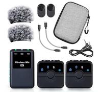 CreatorMic Voice Enhancing Mini Wireless Microphone for iPhone/Android/Camera - Limiter, Voice EQ, Noise Cancel, Echo Remove, Magnetic Mount - Lapel Microphone Clip On for Video/Vlog/YouTube/Tiktok
