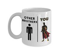 Creator's Cove Best big brother hero coffee mug from sister funny sibling birthday, Super hero mugs in law superhero being my brother is the only gift you need