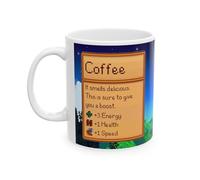 Creator's Cove Stardew Valley Game Coffee Mug Drink, Gift for Video Game Lover Farm Adventure Gaming Cup For Family Friends (White, 11oz)
